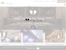 Tablet Screenshot of paris-hotel-ternes.com